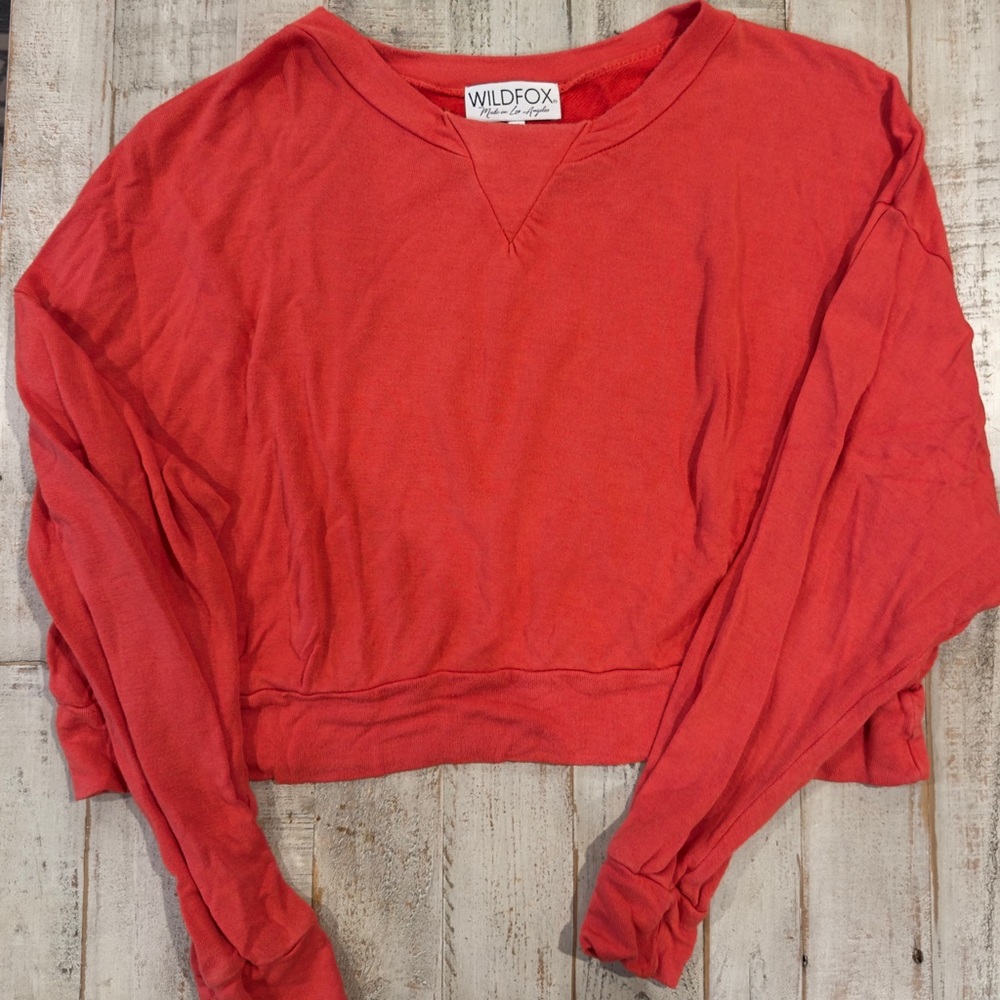 Wildfox Coral Red Sweatshirt